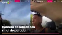 Motorista transmite ao vivo perseguição policial e é preso em SP
