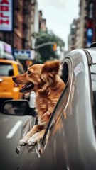 Dog Enjoying Car Ride 🐶 | Happy Dog Feeling the Breeze | Cute Dog Video 2025