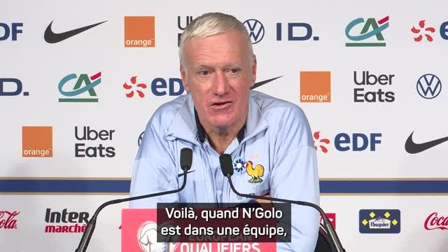 Bleus - Deschamps : Kanté est toujours à son meilleur niveau
