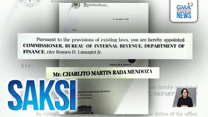 Finance Usec. Charlito Mendoza, itinalaga ni PBBM bilang bagong BIR commissioner | Saksi