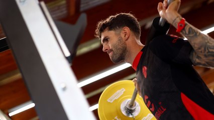 Rossoneri, allenamento in palestra