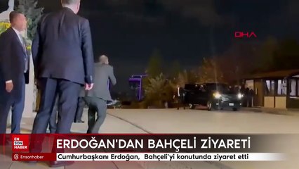Cumhurbaşkanı Erdoğan, MHP Genel Başkanı Bahçeli’yi konutunda ziyaret etti