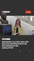 Senadora Claudia Mallón solicita retirar busto de Evo Morales del Legislativo