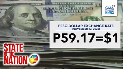 Palitan ng piso vs. dolyar, sumadsad sa P59.17=$1 na all-time low | SONA