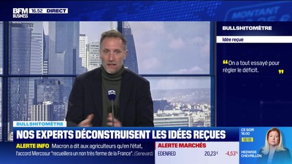 Bullshitomètre : "On a tout essayé pour régler le déficit" - FAUX répond Jean-François Robin - 12/11