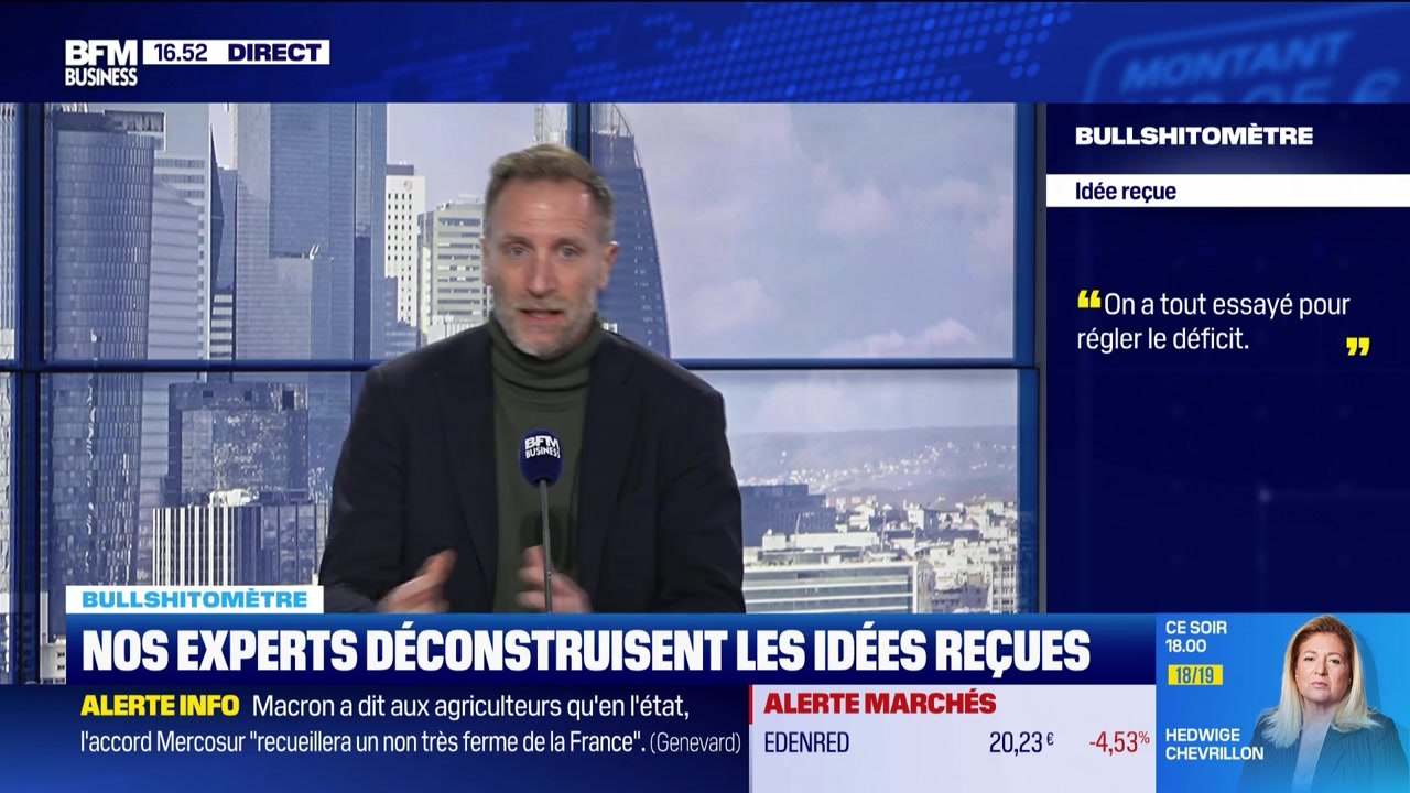 Bullshitomètre : "On a tout essayé pour régler le déficit" - FAUX répond Jean-François Robin - 12/11