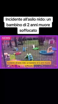 Incidente all'asilo nido: un bambino di 2 anni muore soffocato