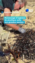 Ramassage déchet plastique Capbreton