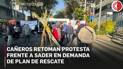 Productores de caña retoman su protesta y bloquean Municipio Libre frente a Sader