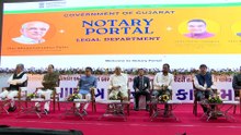 #GANDHINAGAR #GUJARAT CM DISTRIBUTES CERTIFICATES TO THE NEWLY APPOINTED NOTARIES AT GNLU