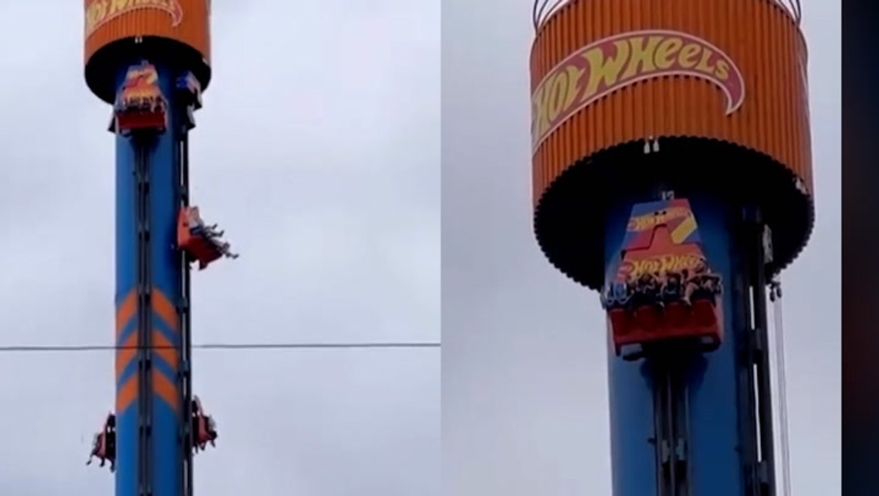Siblings Left Stranded at Top of 328-Foot Drop Tower Ride at Theme Park in Terrifying Video