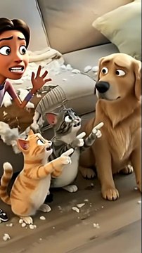Cats Blame Dog for Their Mischief 😹🐶 | Funny Cat and Dog Video | Pet Comedy