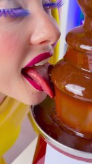 Fountain of Joy 🍫💖 Drop a ❤️ if you’d indulge right now!