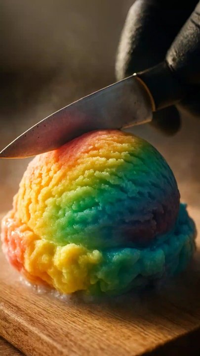 Ice creams cutting ASMR video please like