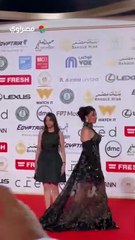 نيرمين الفقي تخطف الأضواء على السجادة الحمراء لمهرجان القاهرة السينمائي