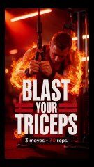 BLAST Your TRICEPS #fitness #workout #gym