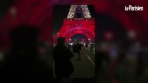 La tour Eiffel en bleu, blanc, rouge en hommage aux victimes du 13 Novembre
