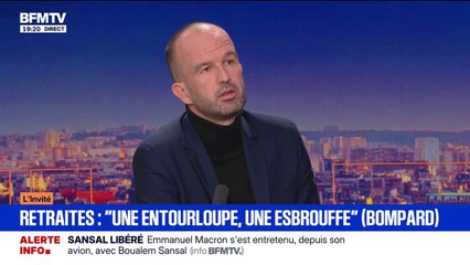 Suspension de la réforme des retraites: Manuel Bompard (LFI) estime que c'est "une entourloupe, une esbrouffe"