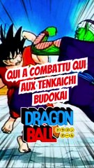 Cite quel personnage a combattu quel personnage aux tenkaichi budokai dans DRAGON BALL