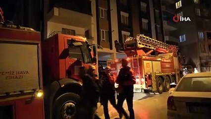Niğde’de apartman dairesinde yangın paniği