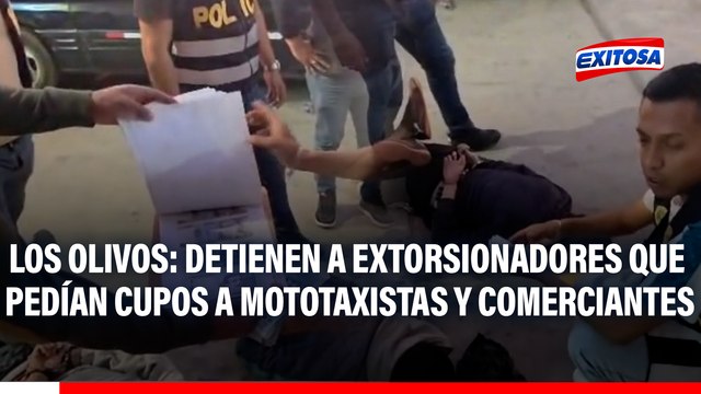 Los Olivos: Detienen a extorsionadores que pedían cupos a mototaxistas y comerciantes de Lima Norte