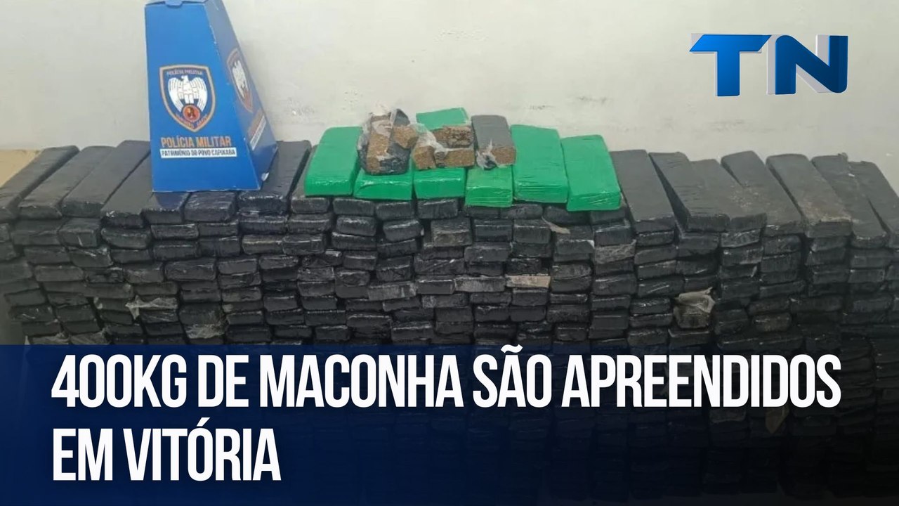 400kg de maconha são apreendidos em Vitória