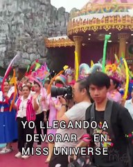 Miss Egipto sufre caída en Miss Universo 2025