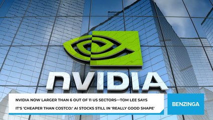 Nvidia Now Larger Than 6 Out Of 11 US Sectors—Tom Lee Says It's 'Cheaper Than Costco:' AI Stocks Still In 'Really Good Shape'