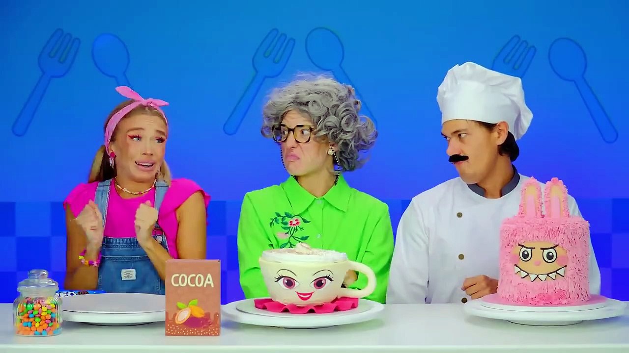 Me vs Grandma Cooking Challenge | Crazy Cooking Battle by BaRaDa Challenge