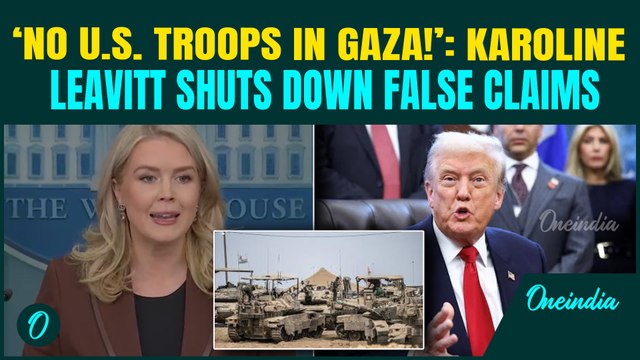 ‘NO U.S BASE NEAR GAZA’: Trump’s PressSec SLAMS False Gaza Reports in EXPLOSIVE Press Briefing