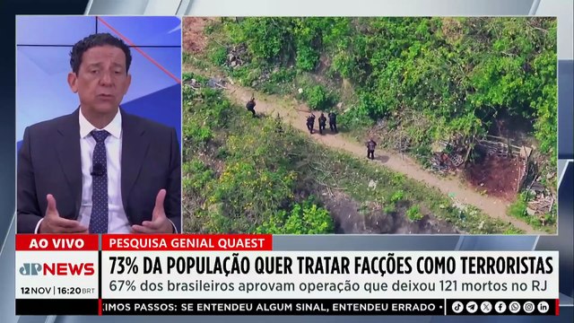 73% da população quer tratar facções criminosas como grupos terroristas, diz Genial Quaest