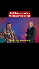 Jack Black crashes the Nintendo Direct to reveal the Bowser Jr voice actor! #nintendo #mario #movie