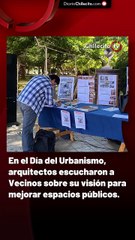 En el Día del Urbanismo, arquitectos escucharon a Vecinos sobre su visión para mejorar espacios públicos.