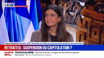"Plutôt que de tweeter, je pense qu'il faut faire une réunion de groupe", répond Prisca Thévenot à Bruno Retailleau qui se dit "effaré par la lâcheté du gouvernement"