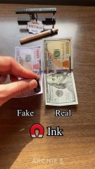 Dollars attract to the magnet?