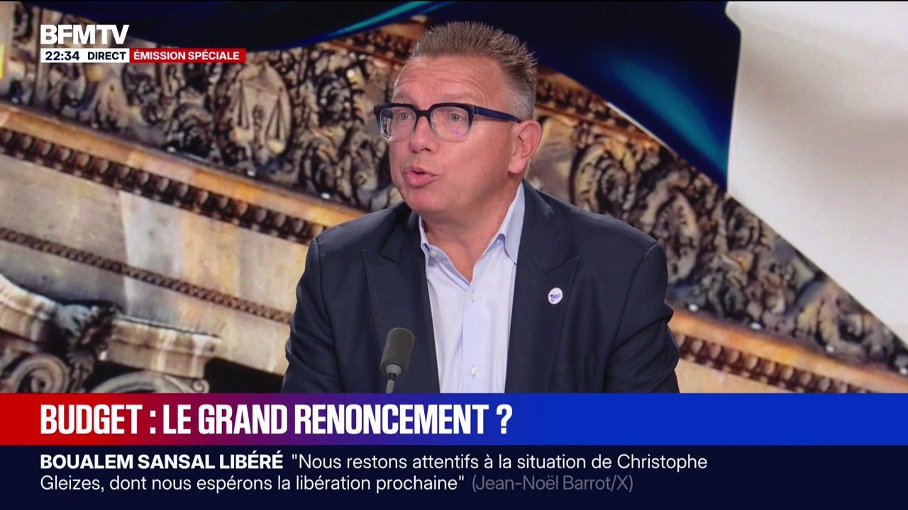 Cyril Chabanier, président de la CFTC estime qu'en 2027 "aucun candidat" ne va proposer de reprendre la réforme des retraites portée par Elisabeth Borne