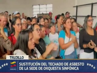 Gobierno Bolivariano ejecuta sustitución de techo en la sede de la Orquesta Sinfónica de Trujillo