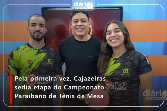 Pela primeira vez, Cajazeiras sedia etapa do Campeonato Paraibano de Tênis de Mesa