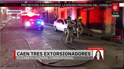 Detienen a tres presuntos extorsionadores en Michoacán