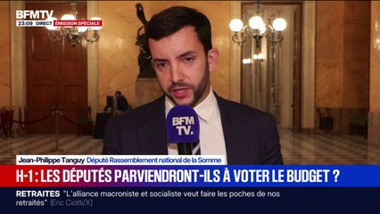 "Je n'ai pas compris leur position", affirme Jean-Philippe Tanguy (RN) à propos de La France Insoumise qui a voté contre la suspension de la réforme des retraites