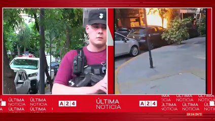 Gran incendio por la rotura de un caño de gas en Caballito