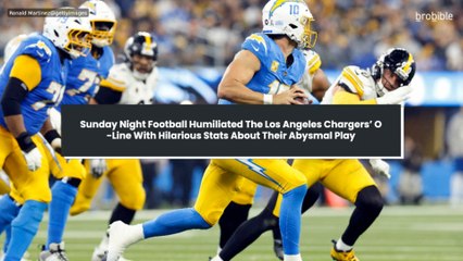 Sunday Night Football Humiliated The Los Angeles Chargers’ O-Line With Hilarious Stats About Their Abysmal Play