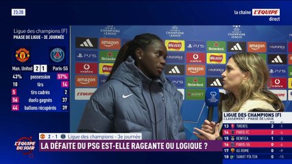 Griedge Mbock, après Manchester United-PSG : «Je suis totalement fautive» sur le premier but - Foot - Ligue des champions (F) - PSG