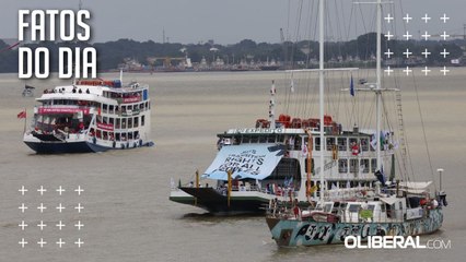 Navegando pelas águas do rio Guamá, Barqueata abre Cúpula dos Povos