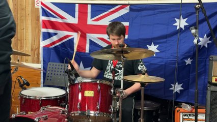 Rural heavy metal band rehearsing for gig 800km away in Adelaide