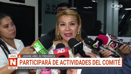 JEANINE ÁÑEZ LLEGÓ A SCZ