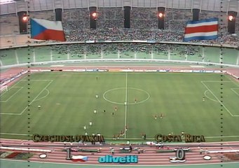 Copa do Mundo 1990  Tchecoslováquia x Costa Rica (1/8 finais) com Jota Jr. (Band)