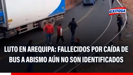 Tragedia en Arequipa: 37 fallecidos por caída de bus en abismo aún no han sido identificados