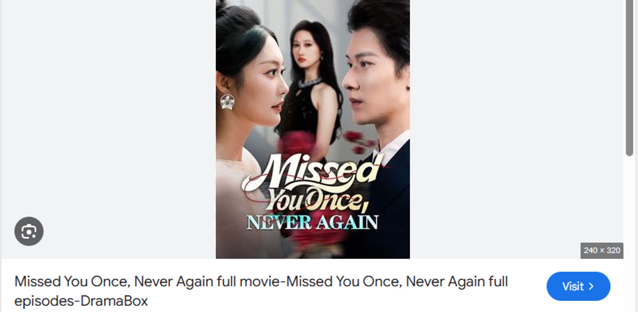 Missed You Once Never Again Chinese Drama - English Sub