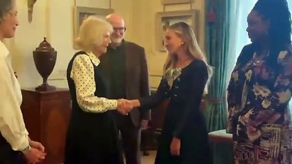 Queen Camilla met with actress Sarah Jessica Parker at Clarence House today.|Bath uk